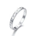 Hollow Dot Zircon Sterling Silver Ring Vera Lux