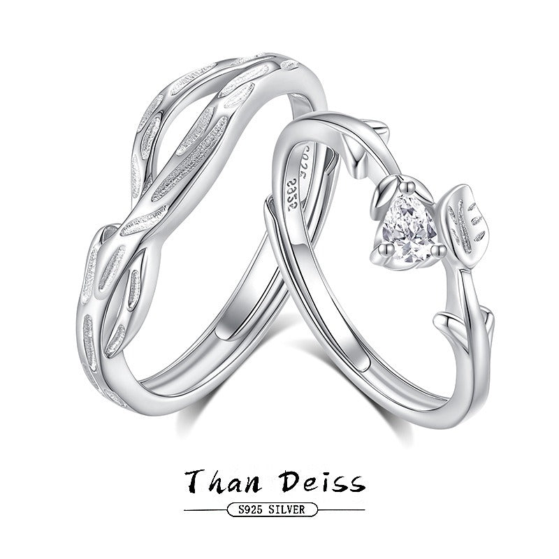 S925 Silver Love Couple Ring Vera Lux