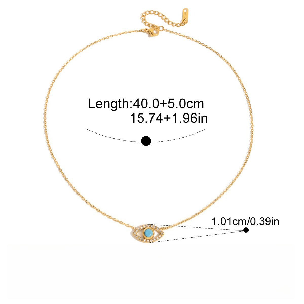 18k gold ladybug titanium steel necklace and earrings Vera Lux