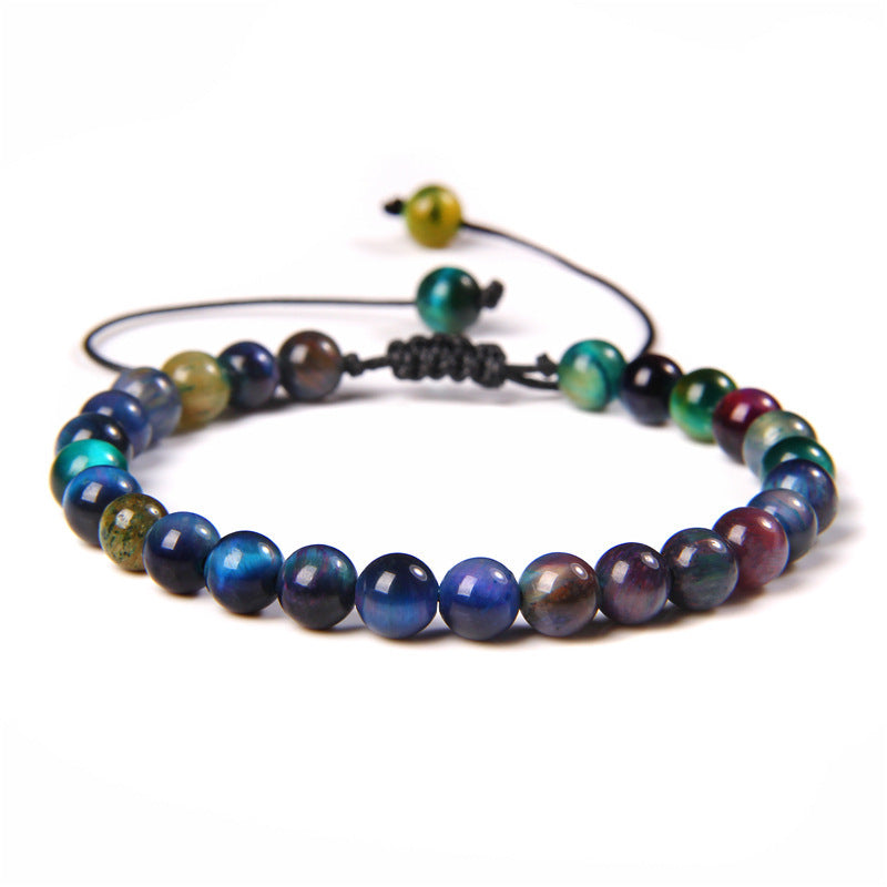 6mm Natural Stone Beads Womens Bracelet Yoga Energy Sports Vera Lux