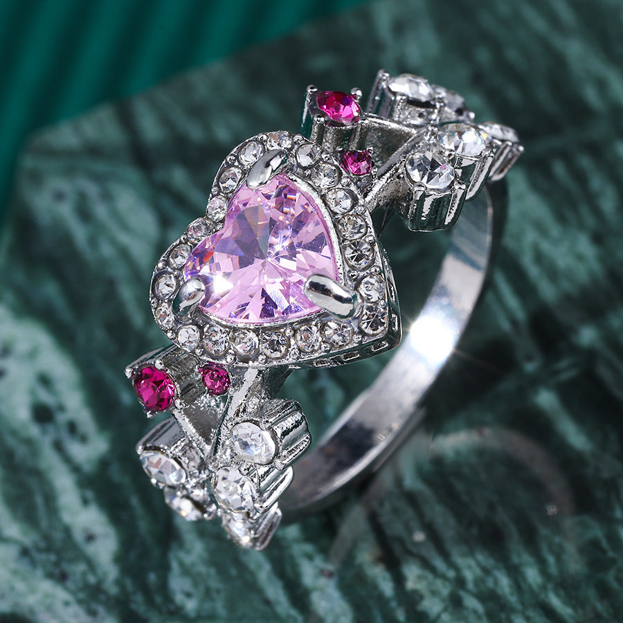 Women's Alloy Full-Crystal Casual Ring Set Vera Lux