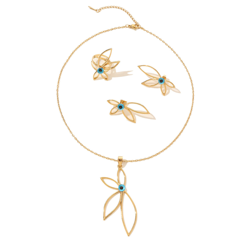 Petal Evil Eye Jewelry Set Vera Lux