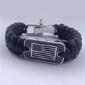 Braided Paracord Bracelet With Survival Zinc Alloy Adjusting Buckle Vera Lux