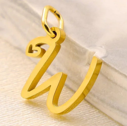 SUNIBI Personalized Initial Letter Heart Stainless Steel Accessories for Woman Necklace Ladies Jewelry Charm Gifts Wholesale Vera Lux
