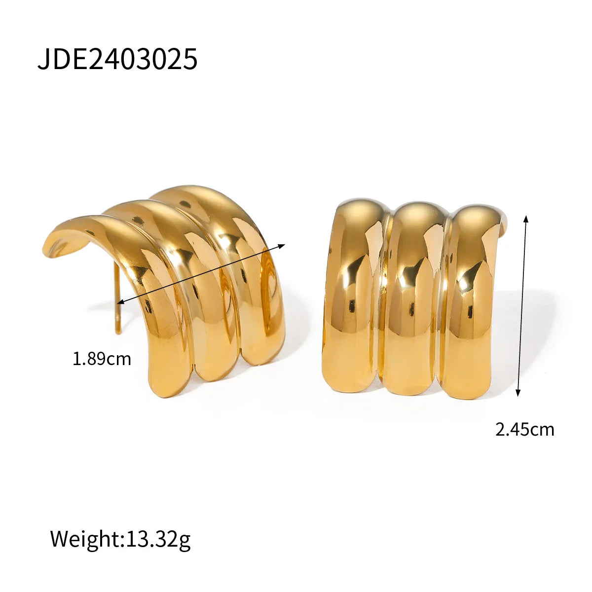 316l Stainless Steel Vintage-Inspired Waterproof Stud Earrings Personalized Charm Fashion Jewelry Accessories Bijoux Gift Vera Lux