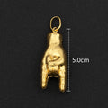 Hip Hop Personality Pendant Gold Color African Map Mermaid Dollar Euro Shape Pendant for Women Men Luxury Copper Chain Jewelry Vera Lux