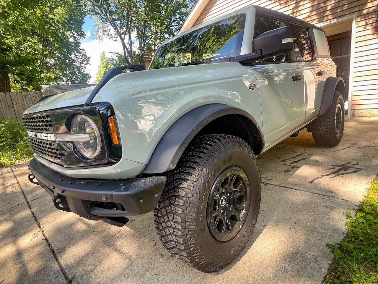 Stealth Paint Matched Side Window Overlays - 2021+ Bronco 4 Door StickerFab
