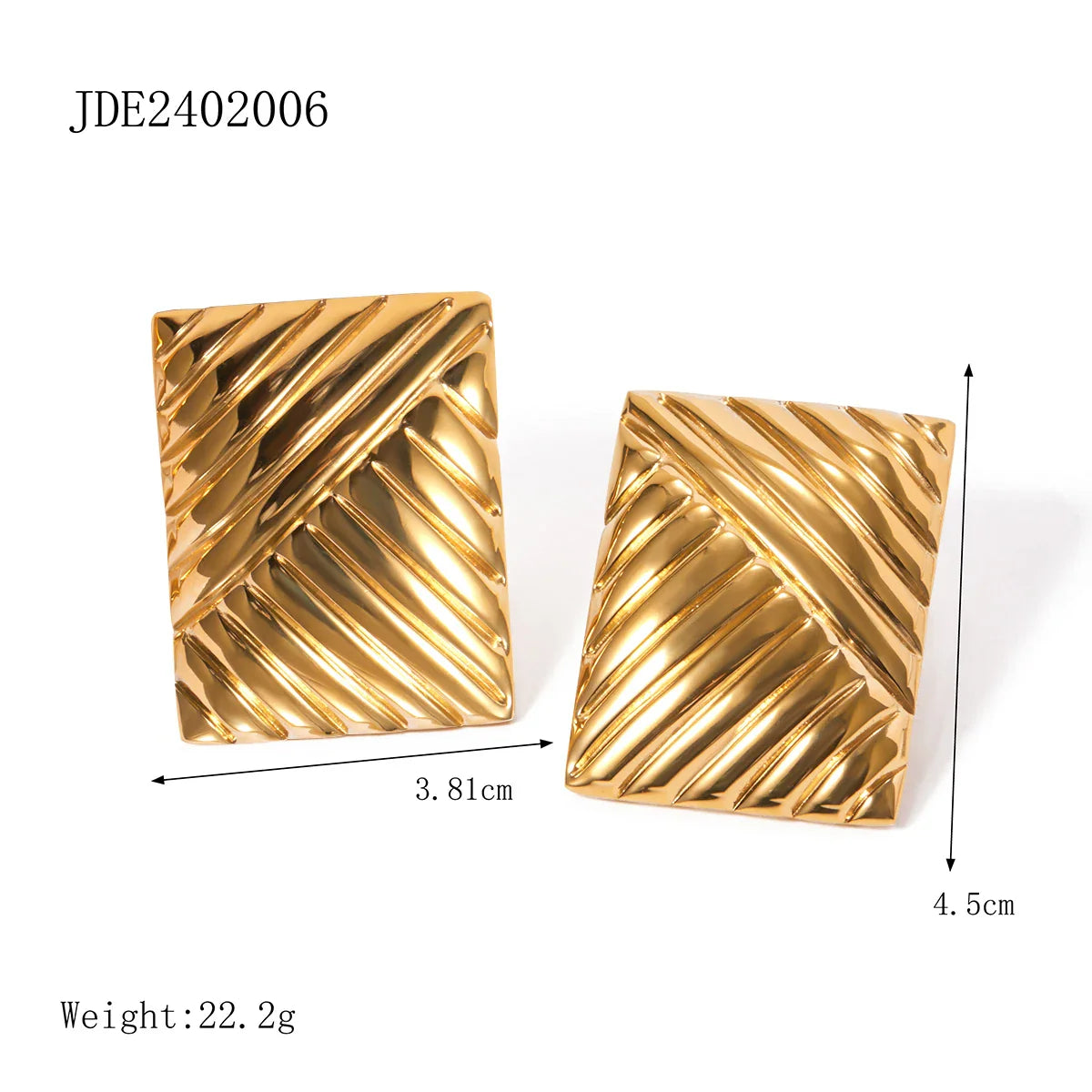 316l Stainless Steel Vintage-Inspired Waterproof Stud Earrings Personalized Charm Fashion Jewelry Accessories Bijoux Gift Vera Lux