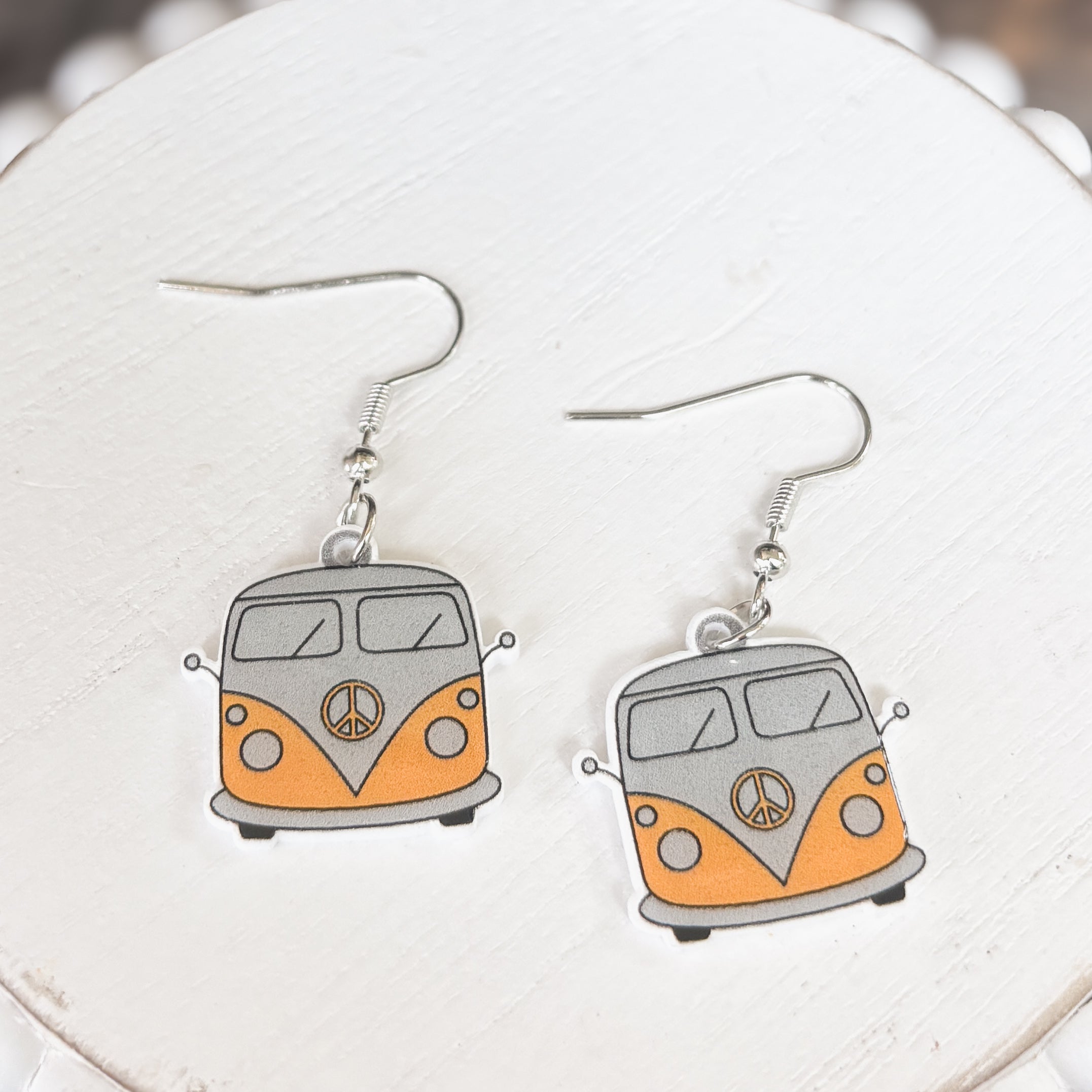 Adorable Vintage Van Earrings Rooted Home Goods