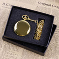 Luxury Gold Quartz Pocket Watch Gift Box Set For Family Fashion Casual Necklace Pendant Unisex Pocket&Fob Chain Watches with Box Vera Lux