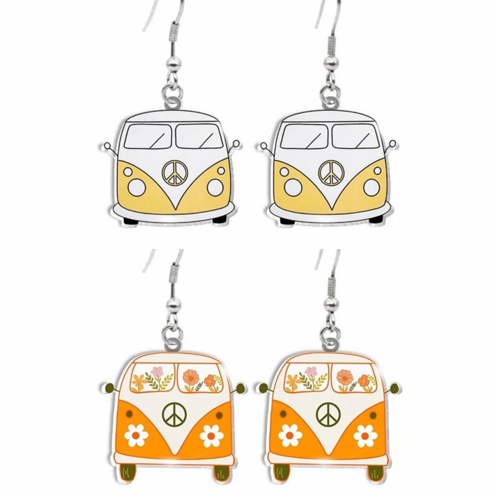 Adorable Vintage Van Earrings Rooted Home Goods