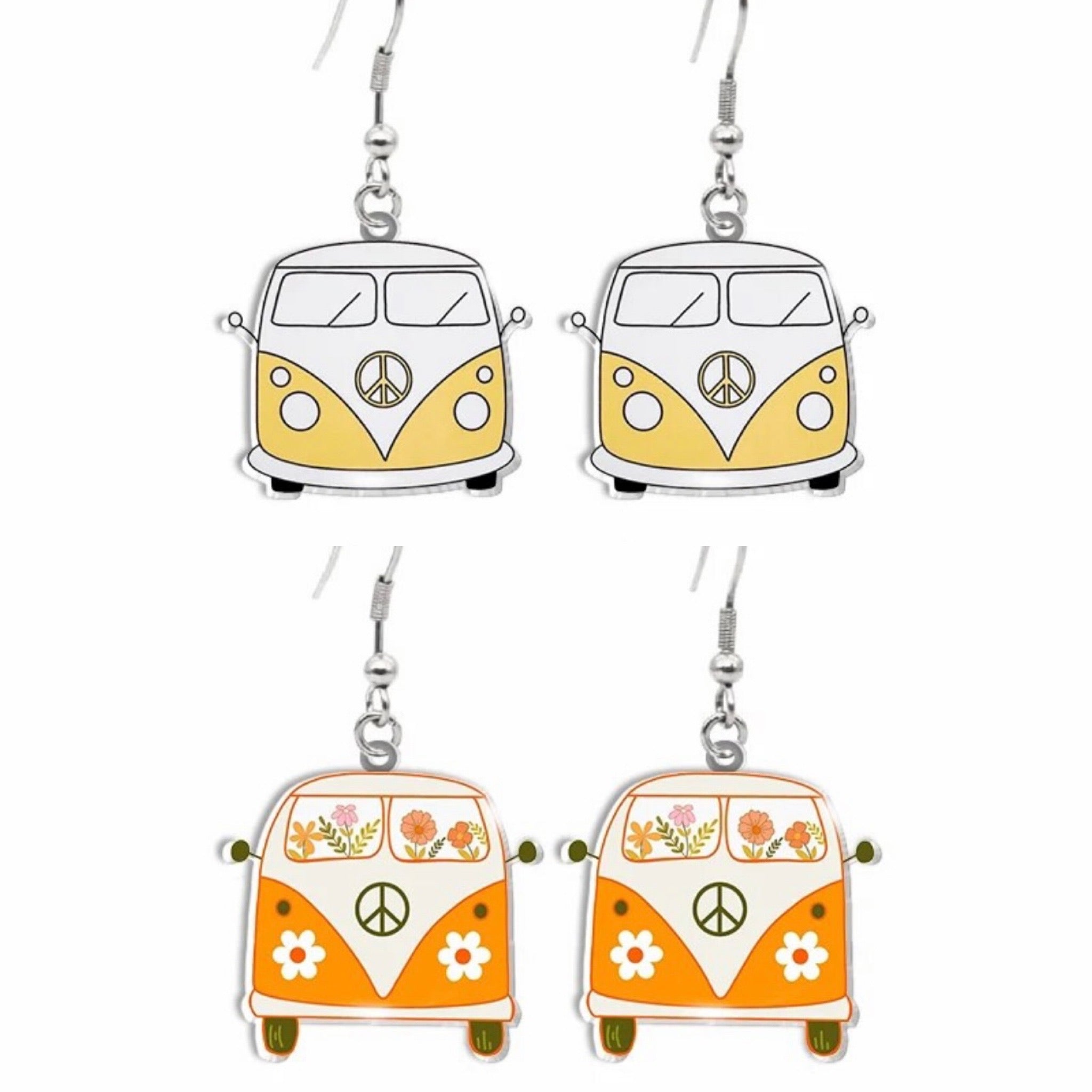 Adorable Vintage Van Earrings Rooted Home Goods