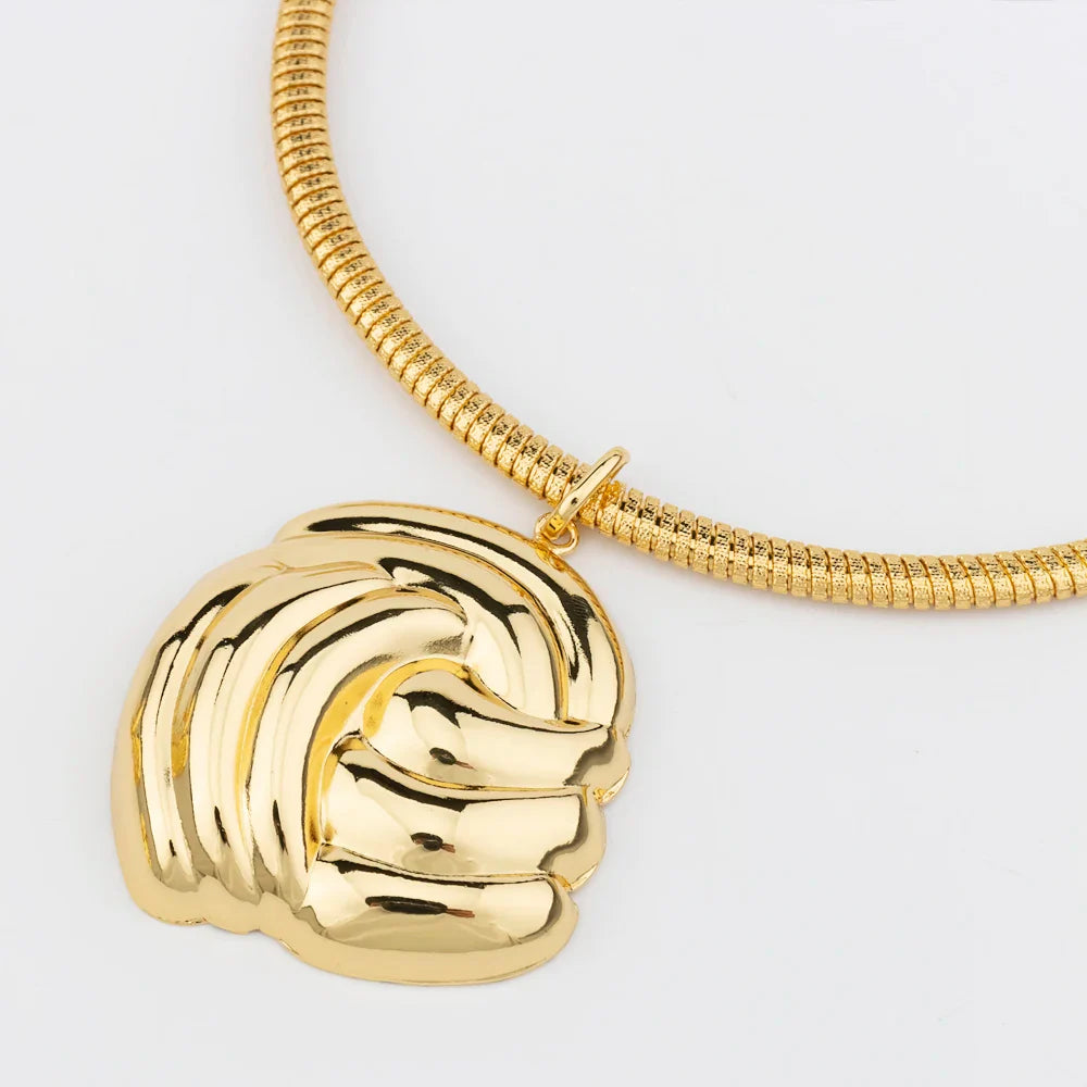 Luxury Female Jewelry Set Gold Color Necklace Big Circle Earrings Bangle Ring for Fashion Women Dubai African Party Jewelry Vera Lux