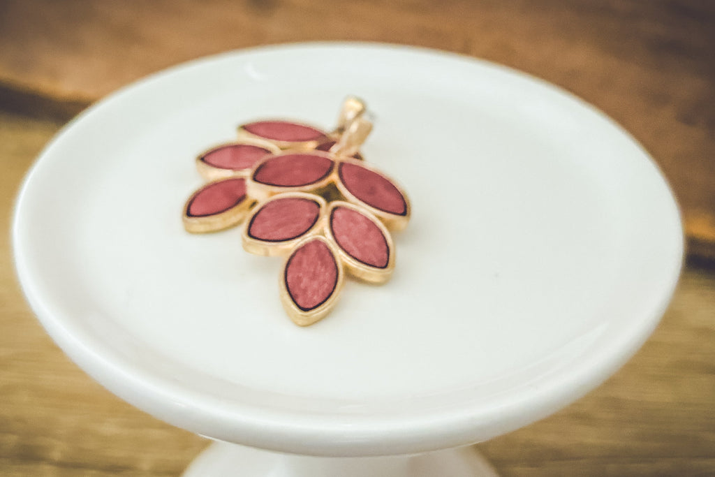 Beautiful Vintage Floral Earrings Rooted Home Goods