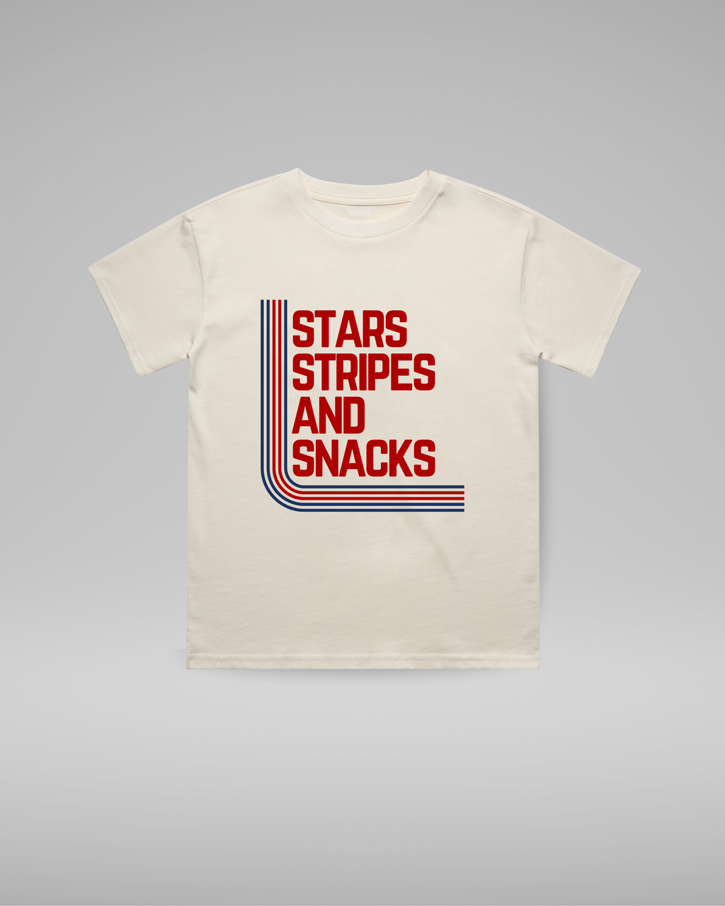 STARS STRIPES & SNACKS TEE - VINTAGE CREAM LITTLE RAD THINGS