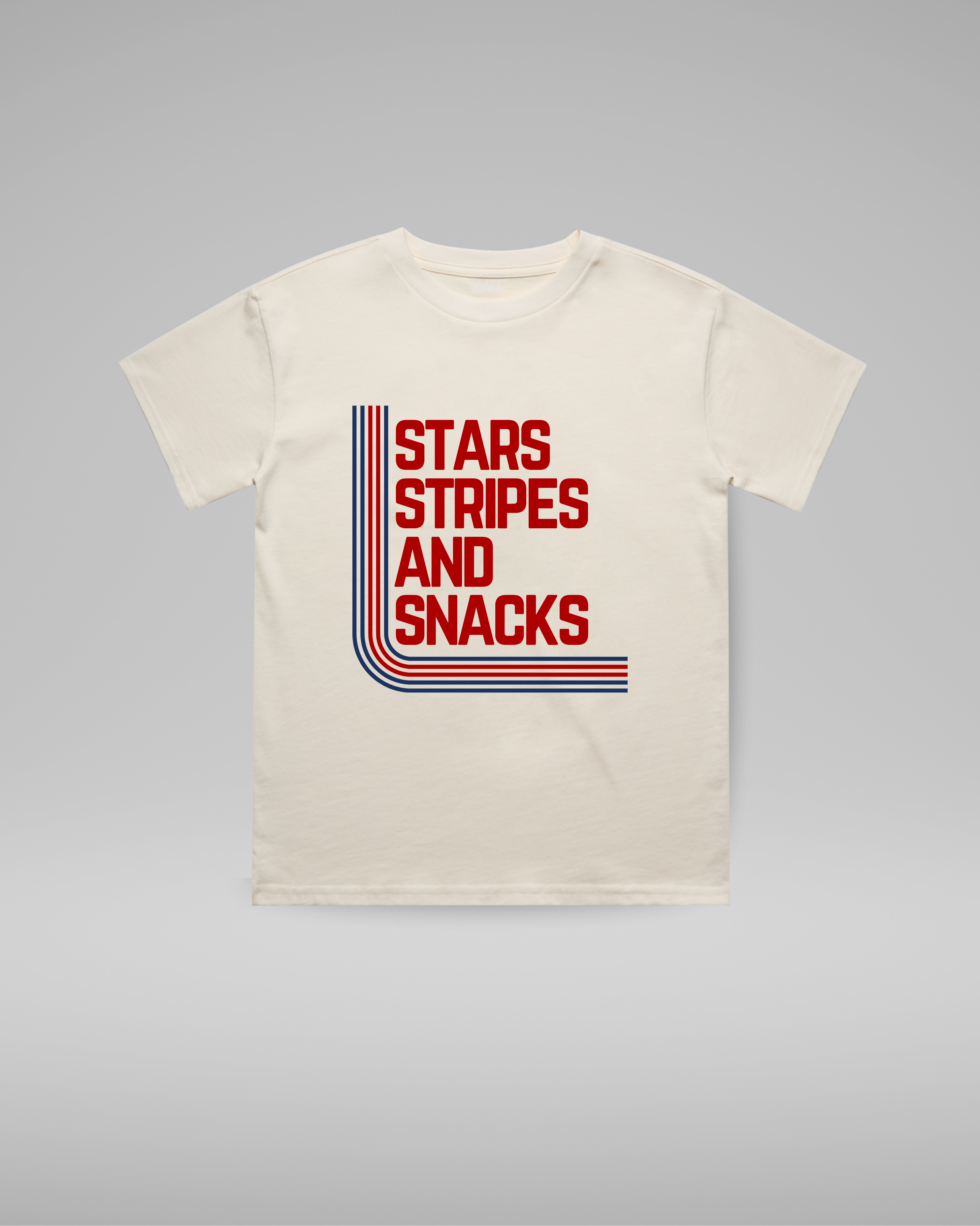 STARS STRIPES & SNACKS TEE - VINTAGE CREAM LITTLE RAD THINGS