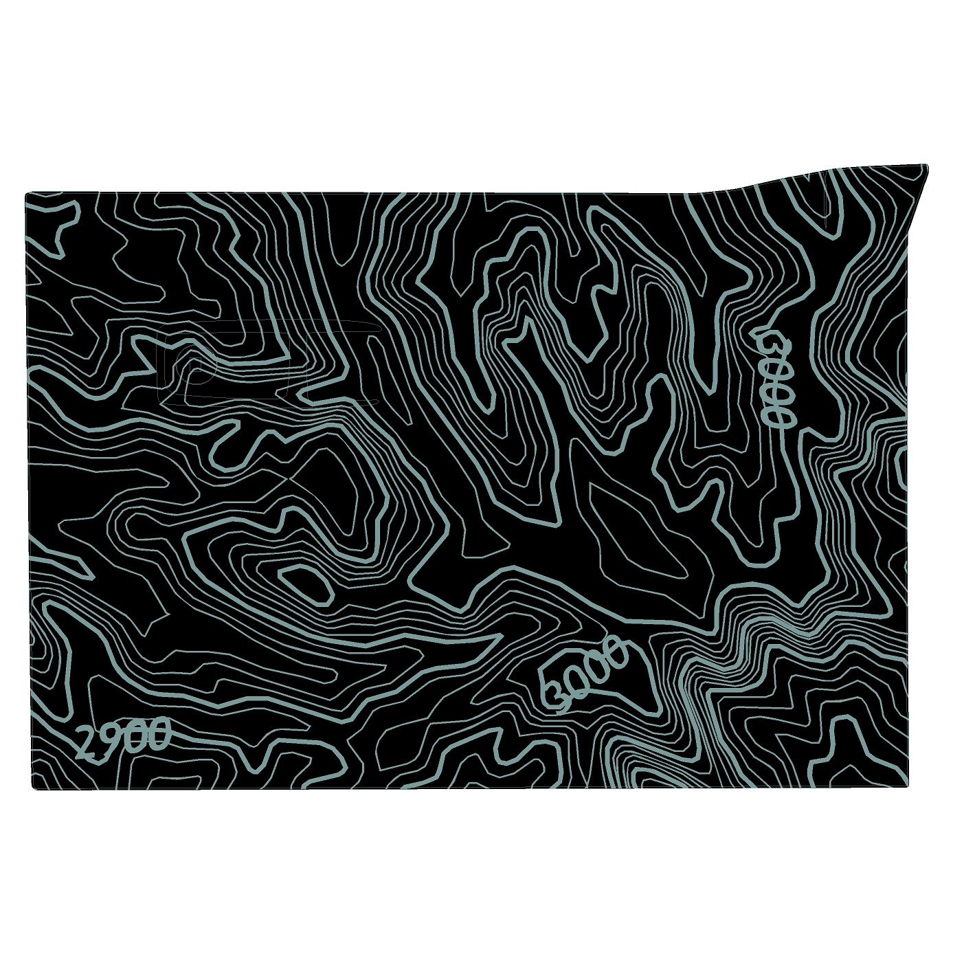 Topo Glovebox Overlay Kit (Printed Series) - 2021+ Bronco StickerFab