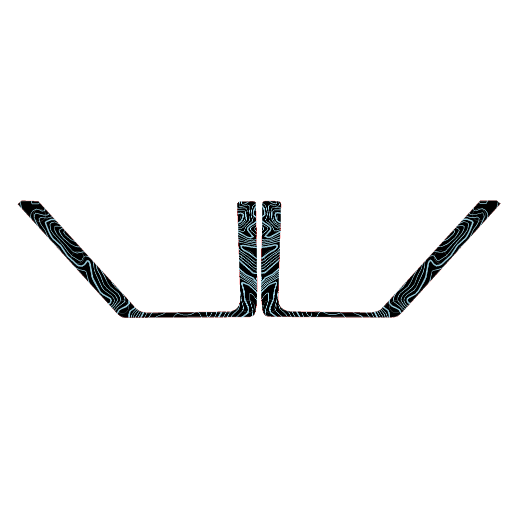 Topo Rear Door Net Trim Overlay Kit (Printed Series) - 2021+ Bronco StickerFab