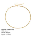SUNIBI 316L Stainless Steel Chain Necklace for Women Gold Color Statement Choker Necklaces Do Not Fade Jewelry Wholesale Vera Lux