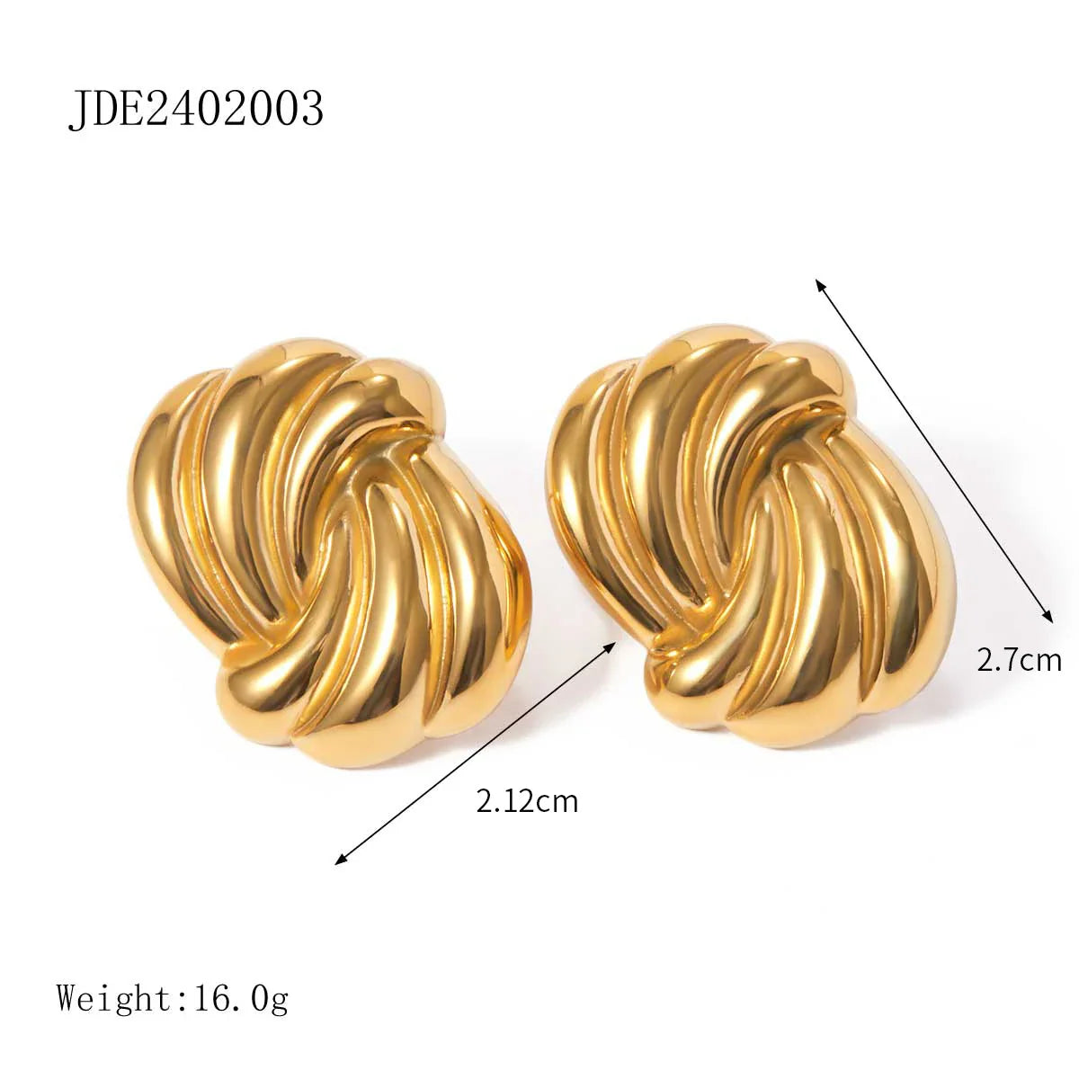316l Stainless Steel Vintage-Inspired Waterproof Stud Earrings Personalized Charm Fashion Jewelry Accessories Bijoux Gift Vera Lux