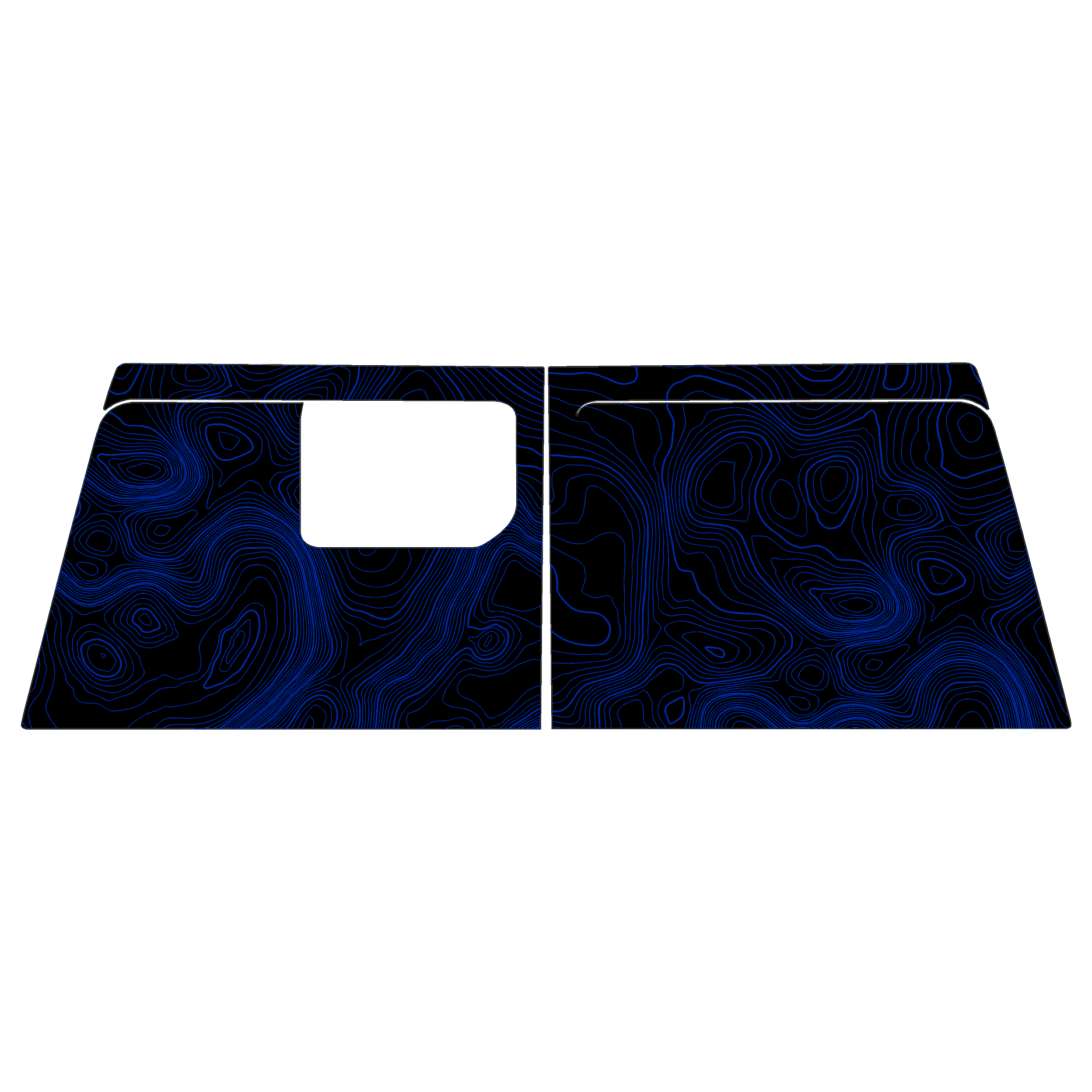 Topo Cargo Area Overlay Kit Part 1 (Printed Series) - 2021+ Bronco 4 Door StickerFab