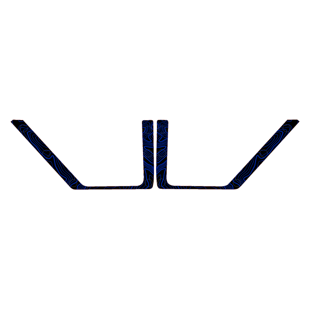 Topo Front Door Net Trim Overlay Kit (Printed Series) - 2021+ Bronco StickerFab