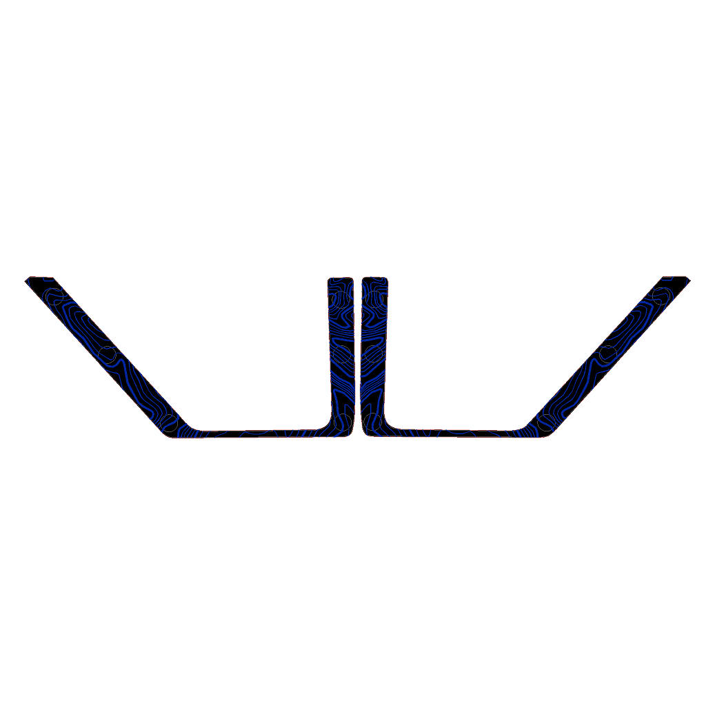 Topo Rear Door Net Trim Overlay Kit (Printed Series) - 2021+ Bronco StickerFab