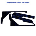Topographic Upper Door Overlay Kit (Printed Series) - 2021+ Bronco 4 Door StickerFab