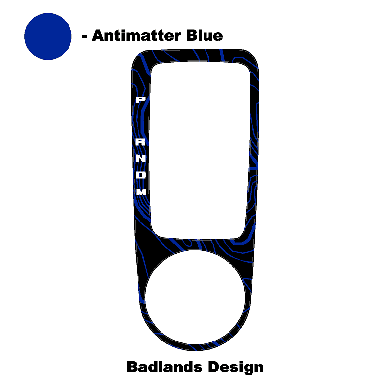 Topo Automatic Shifter Overlay (Printed Series) - 2021+ Bronco Automatic StickerFab