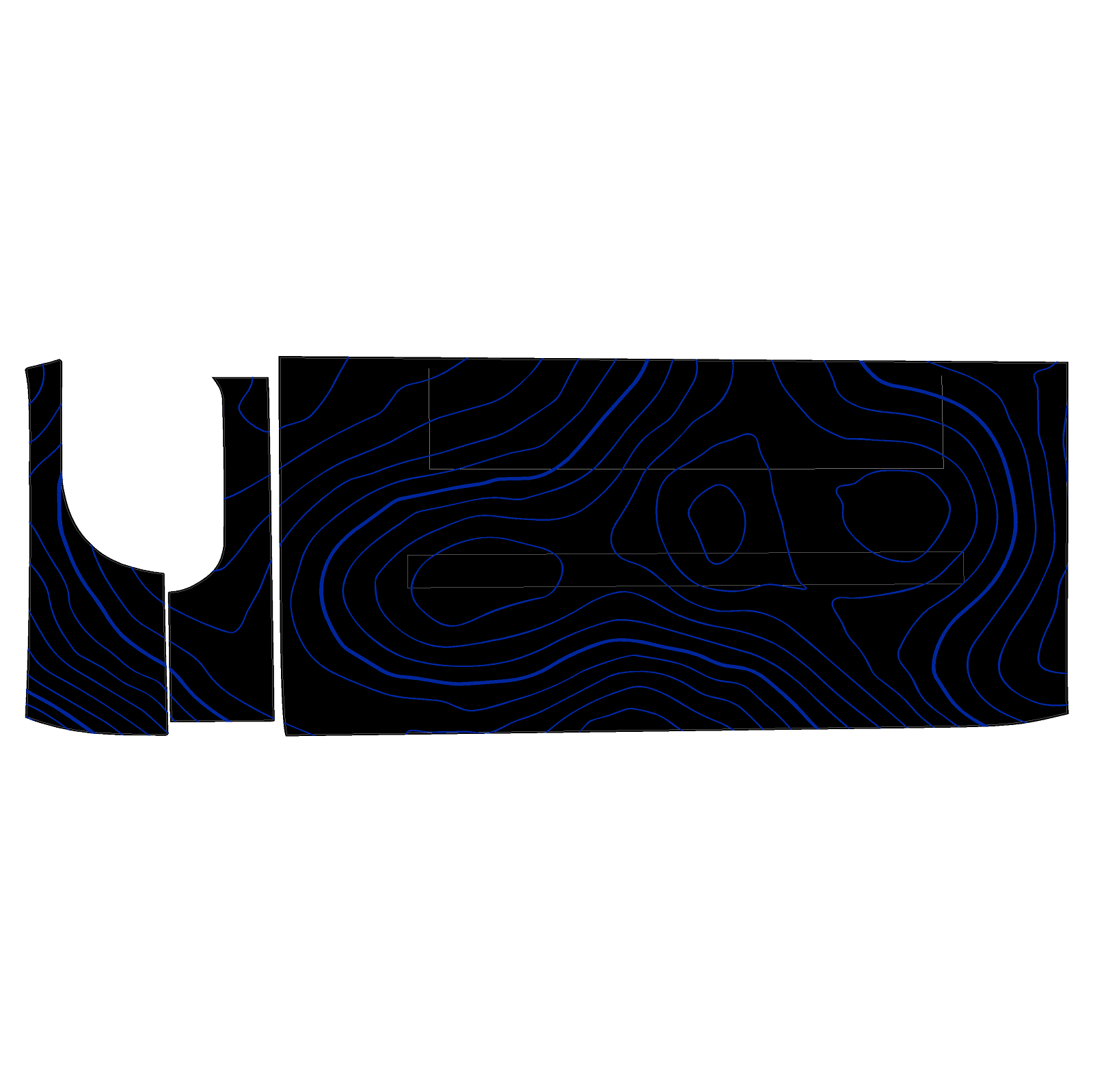 Topo 3 Piece Dash Kit (Printed Series) - 2021+ Bronco StickerFab