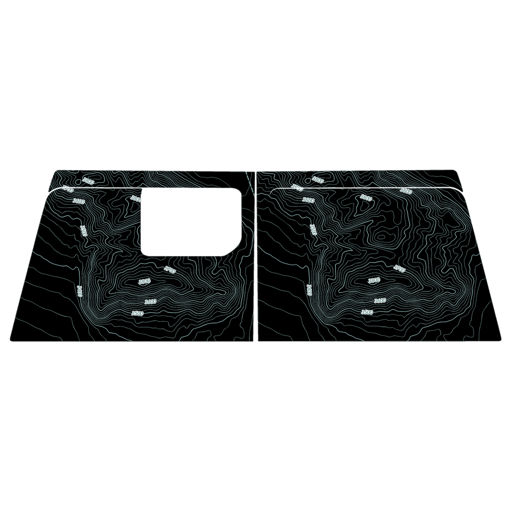 Topo Cargo Area Overlay Kit Part 1 (Printed Series) - 2021+ Bronco 4 Door StickerFab