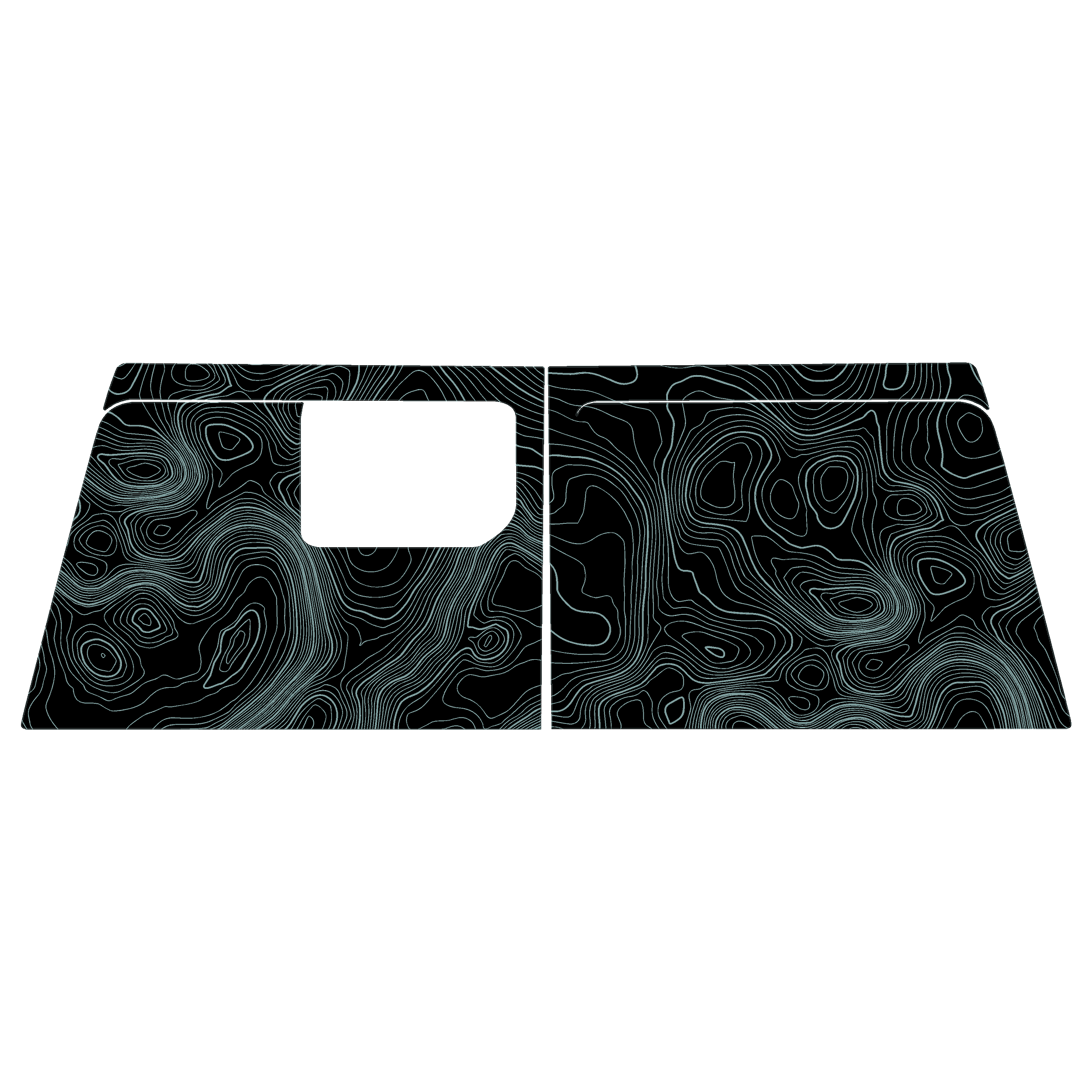 Topo Cargo Area Overlay Kit Part 1 (Printed Series) - 2021+ Bronco 4 Door StickerFab