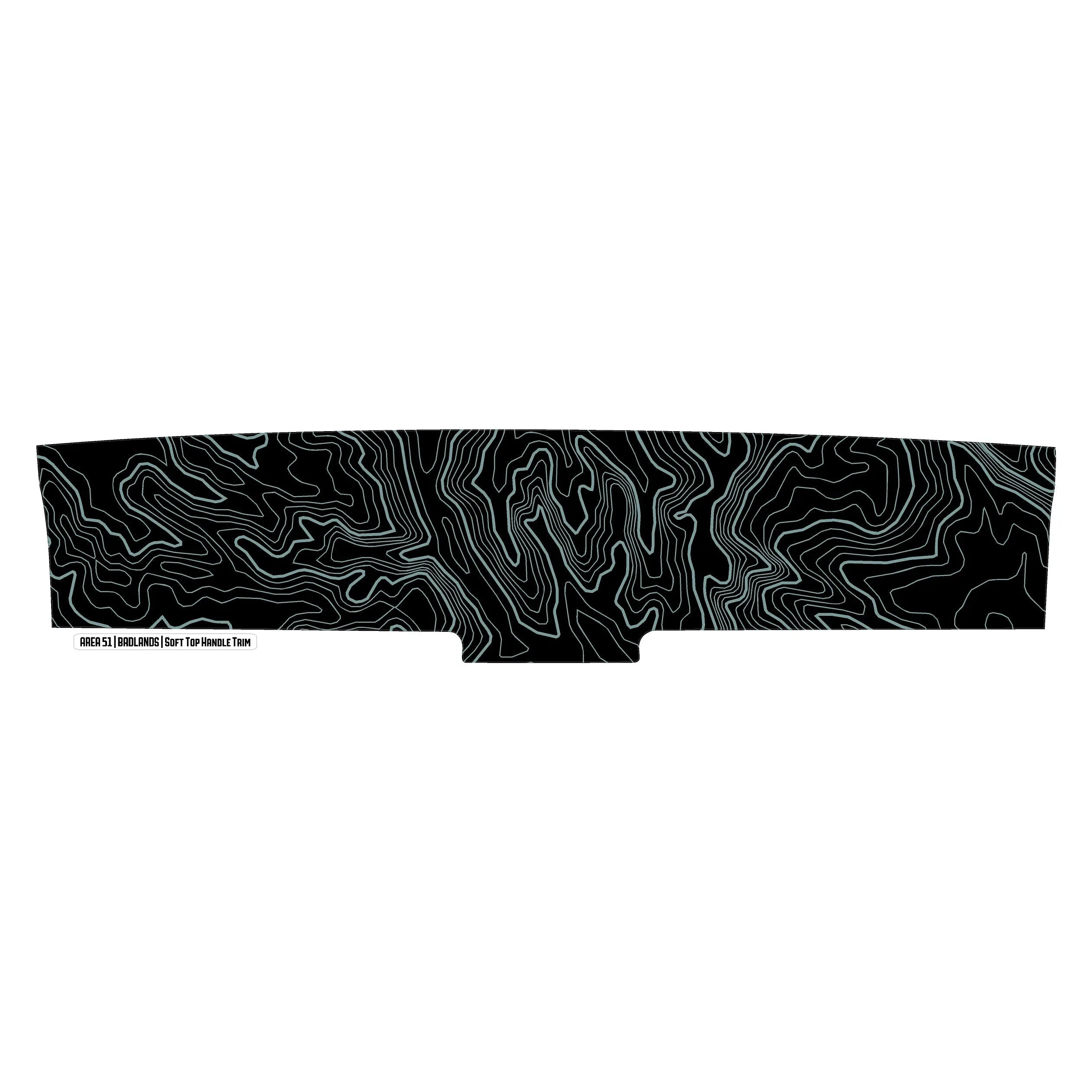 Topo Soft Top Bronco Panel Overlay - 2021+ Bronco Factory Soft Top StickerFab