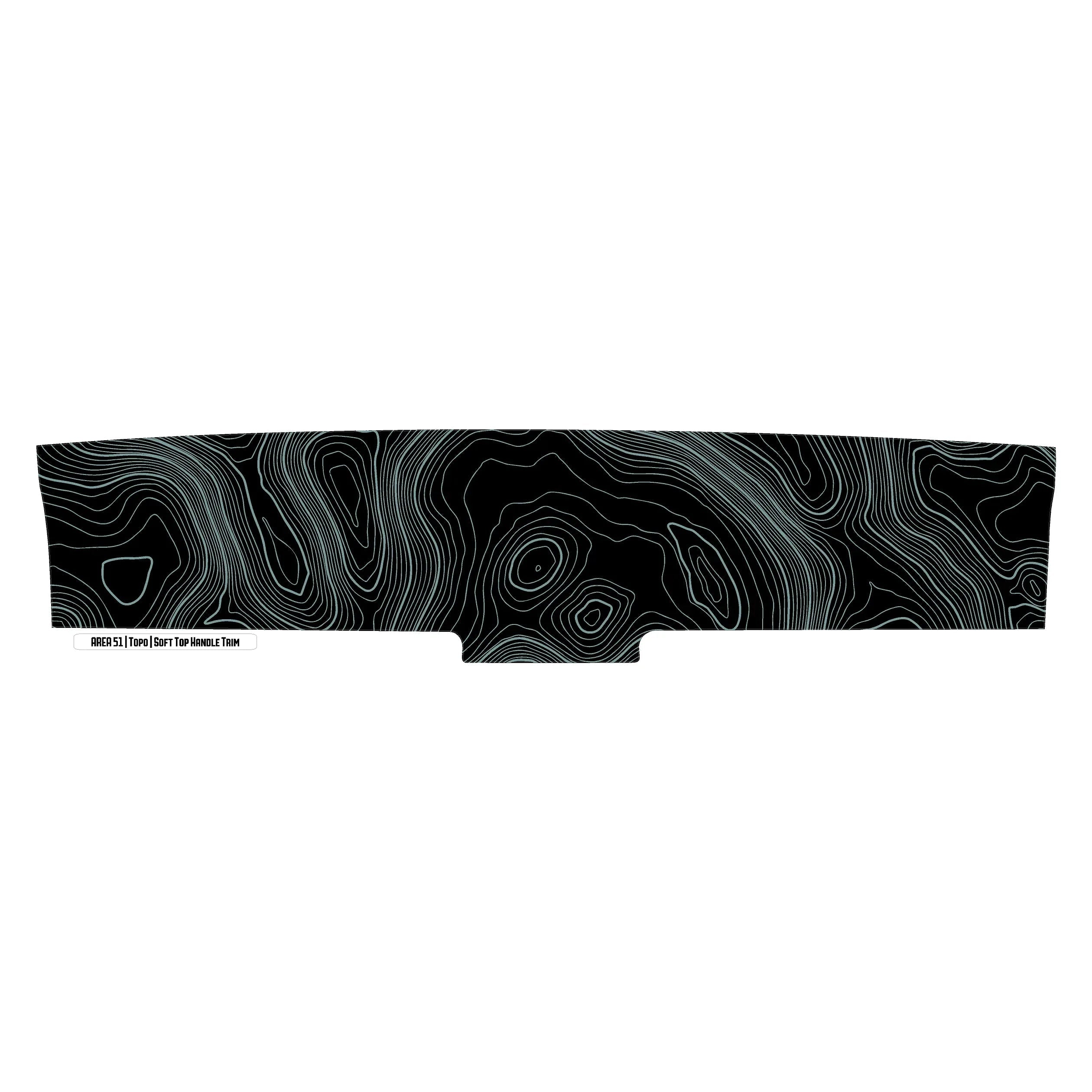 Topo Soft Top Bronco Panel Overlay - 2021+ Bronco Factory Soft Top StickerFab