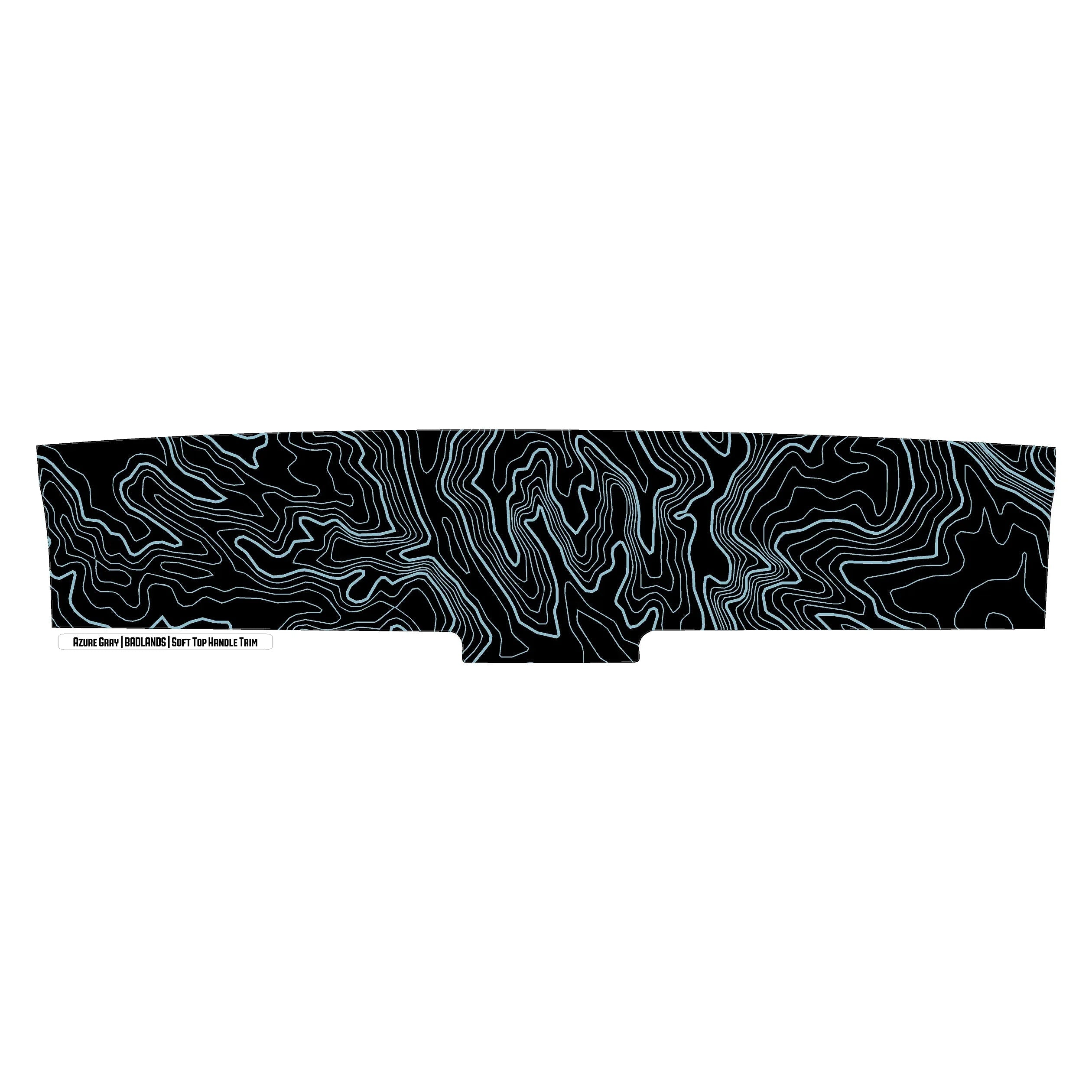 Topo Soft Top Bronco Panel Overlay - 2021+ Bronco Factory Soft Top StickerFab