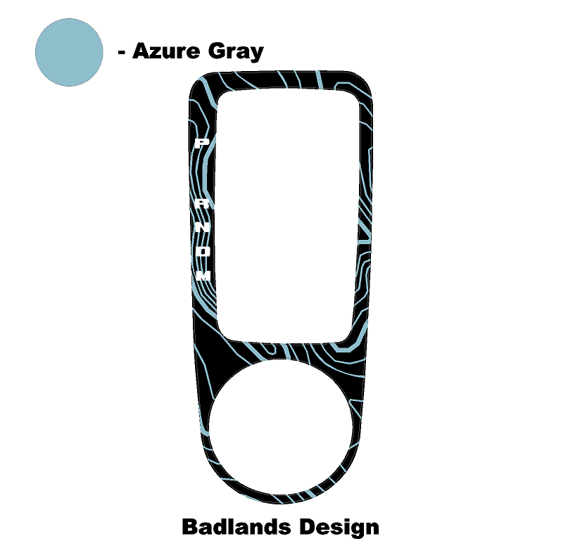 Topo Automatic Shifter Overlay (Printed Series) - 2021+ Bronco Automatic StickerFab