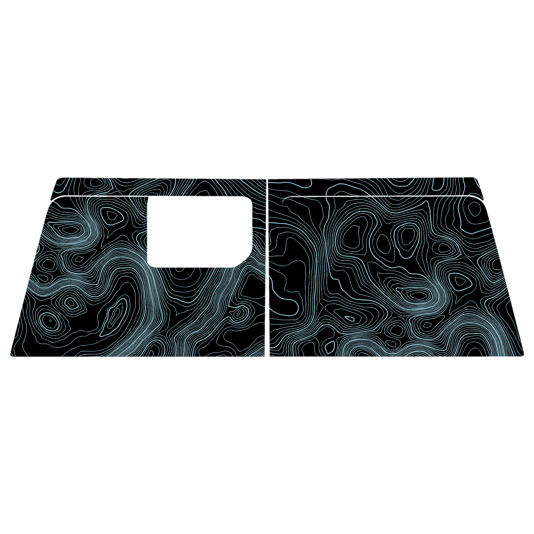 Topo Cargo Area Overlay Kit Part 1 (Printed Series) - 2021+ Bronco 4 Door StickerFab