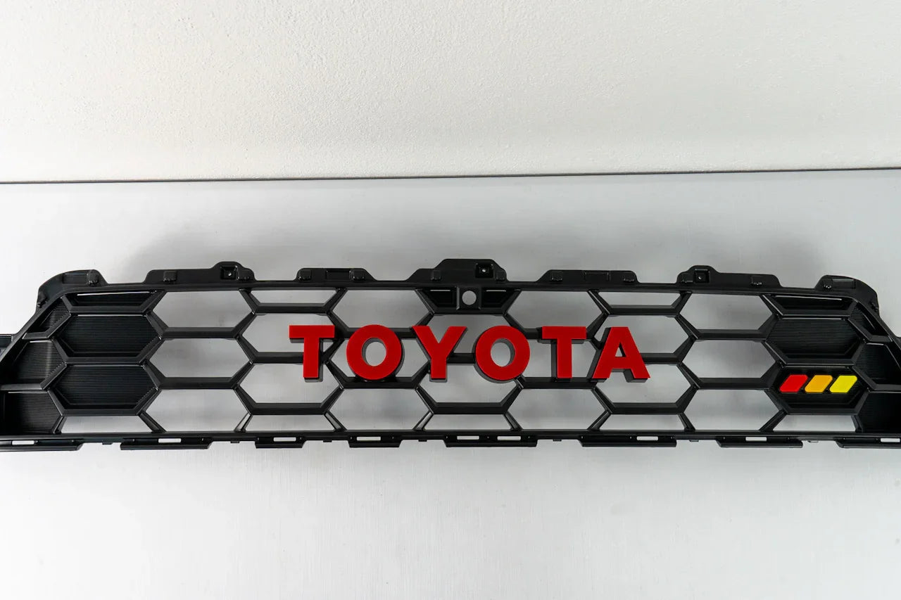 StickerFab Tri Color TRD Style Grille Emblem Version 2- 2024+ Tacoma / 2025+ 4Runner StickerFab