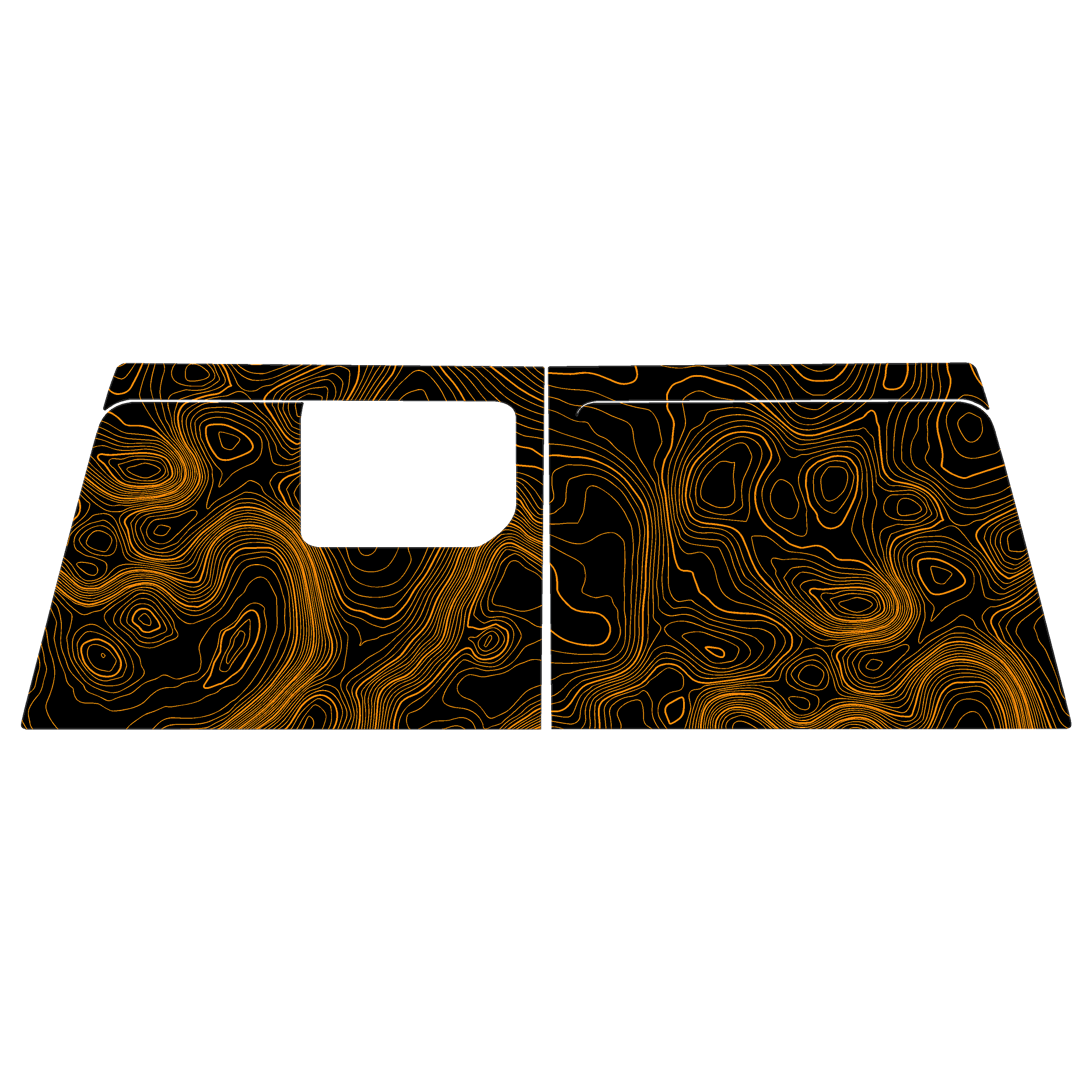 Topo Cargo Area Overlay Kit Part 1 (Printed Series) - 2021+ Bronco 4 Door StickerFab