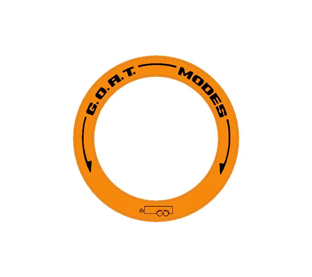 Drive Mode to GOAT Mode Dial Ring Overlay - 2024+ Ranger StickerFab