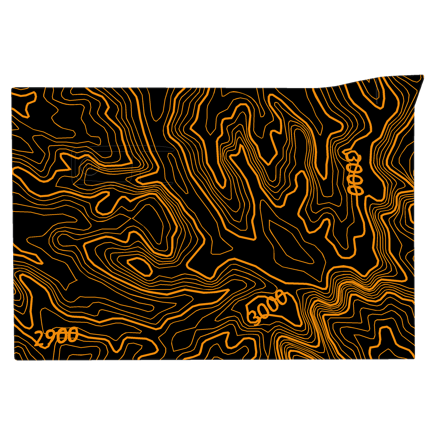 Topo Glovebox Overlay Kit (Printed Series) - 2021+ Bronco StickerFab