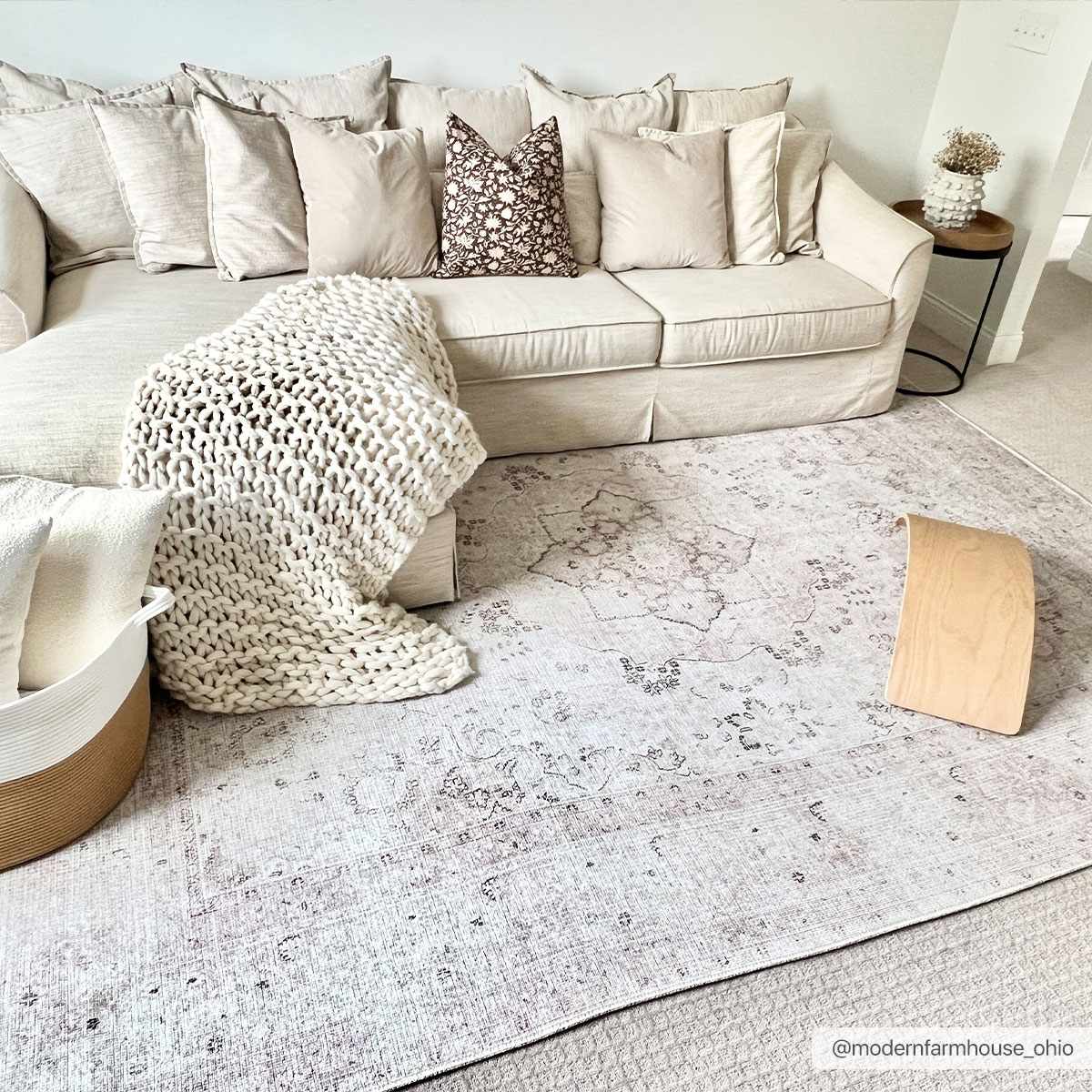 Bethany Vintage Flat Pile Washable Rug Boutique Rugs