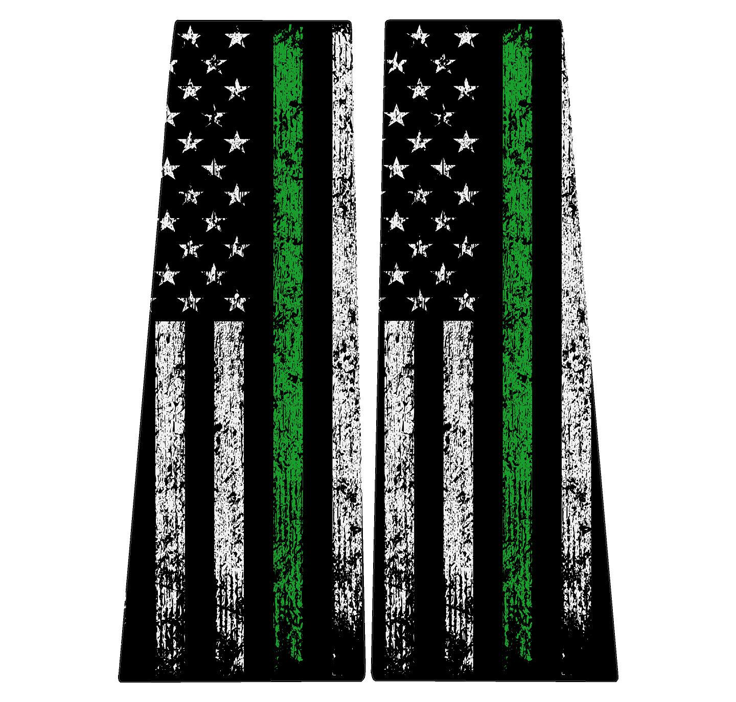 American Flag B Pillar Overlays - 2024+ Ranger StickerFab