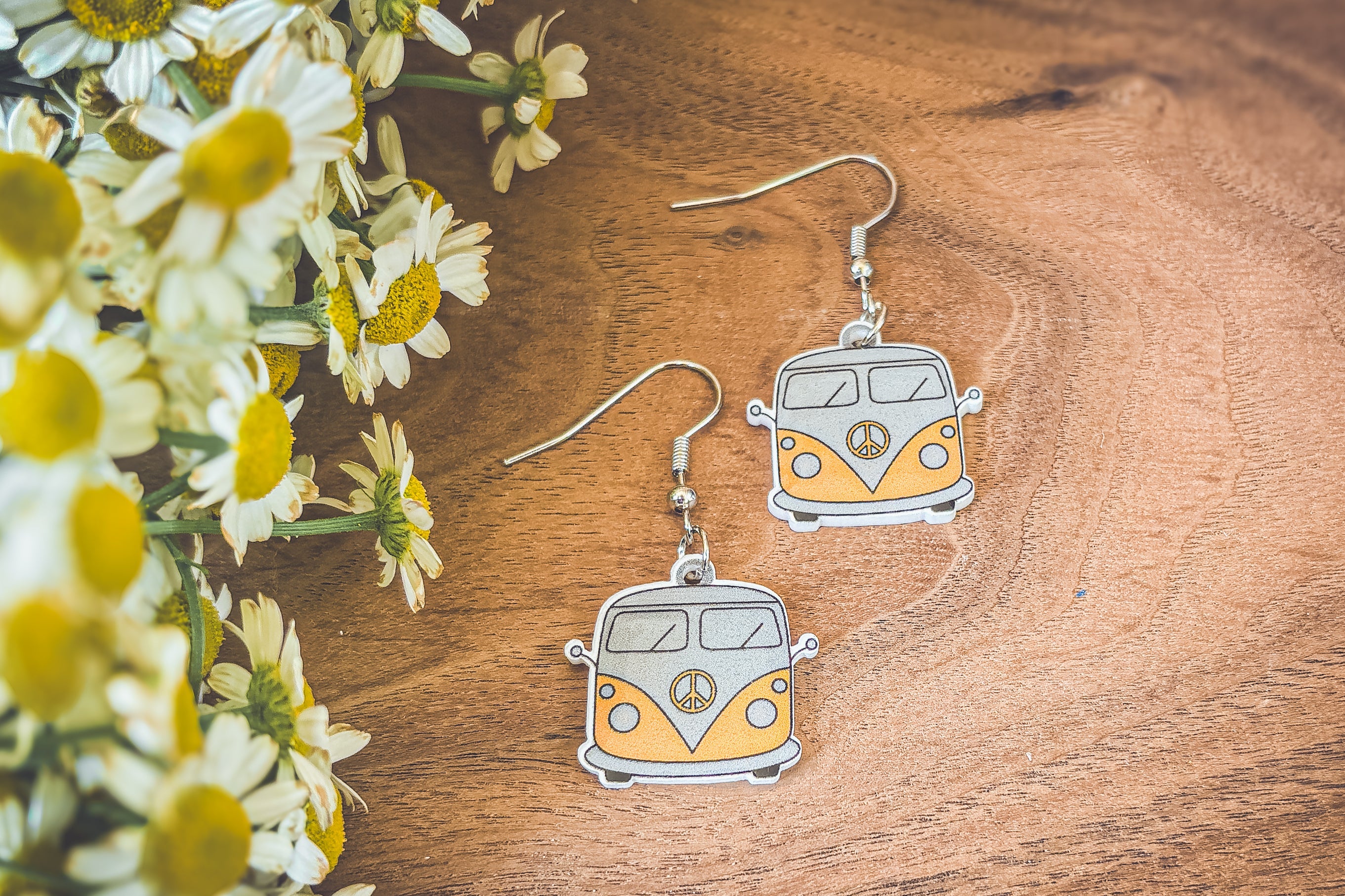 Adorable Vintage Van Earrings Rooted Home Goods