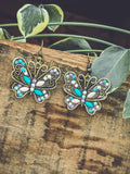 Beautiful Vintage Inspired Butterfly Earrings Rooted Home Goods