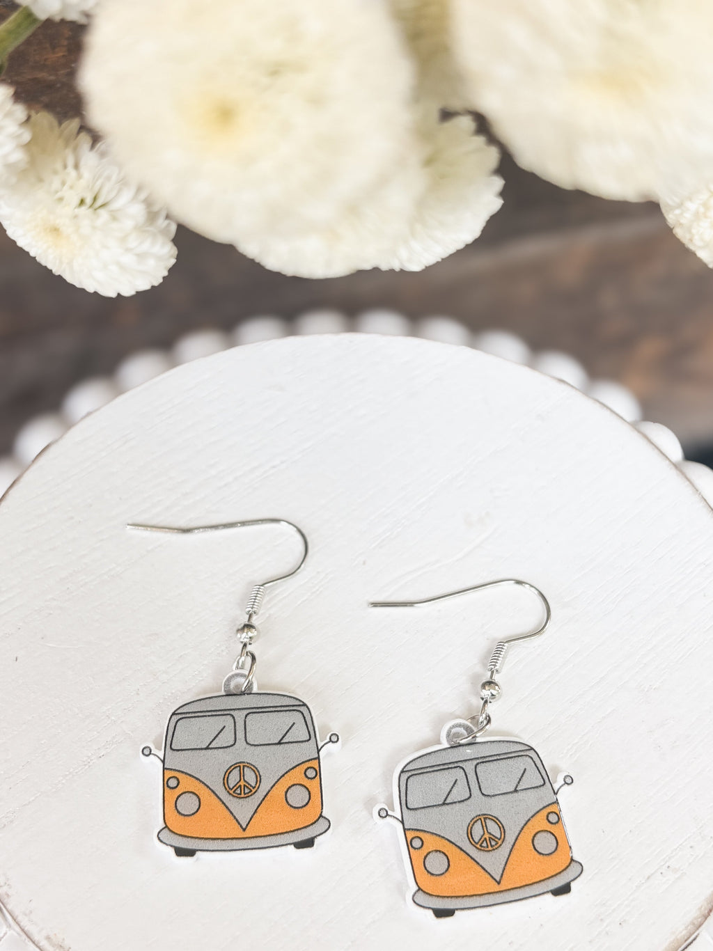 Adorable Vintage Van Earrings Rooted Home Goods
