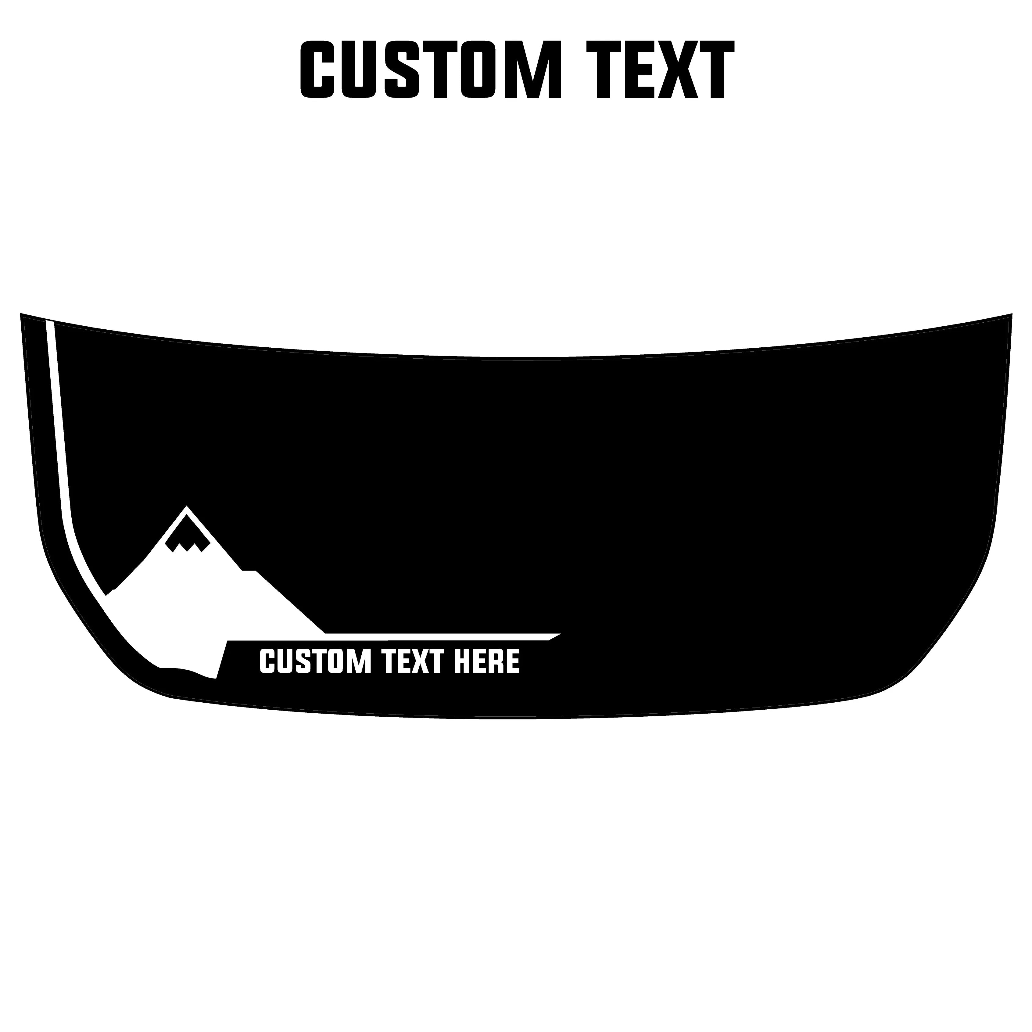 Mountain Peak Stealth Hood Overlay (Printed Series) - 2021+ Bronco StickerFab