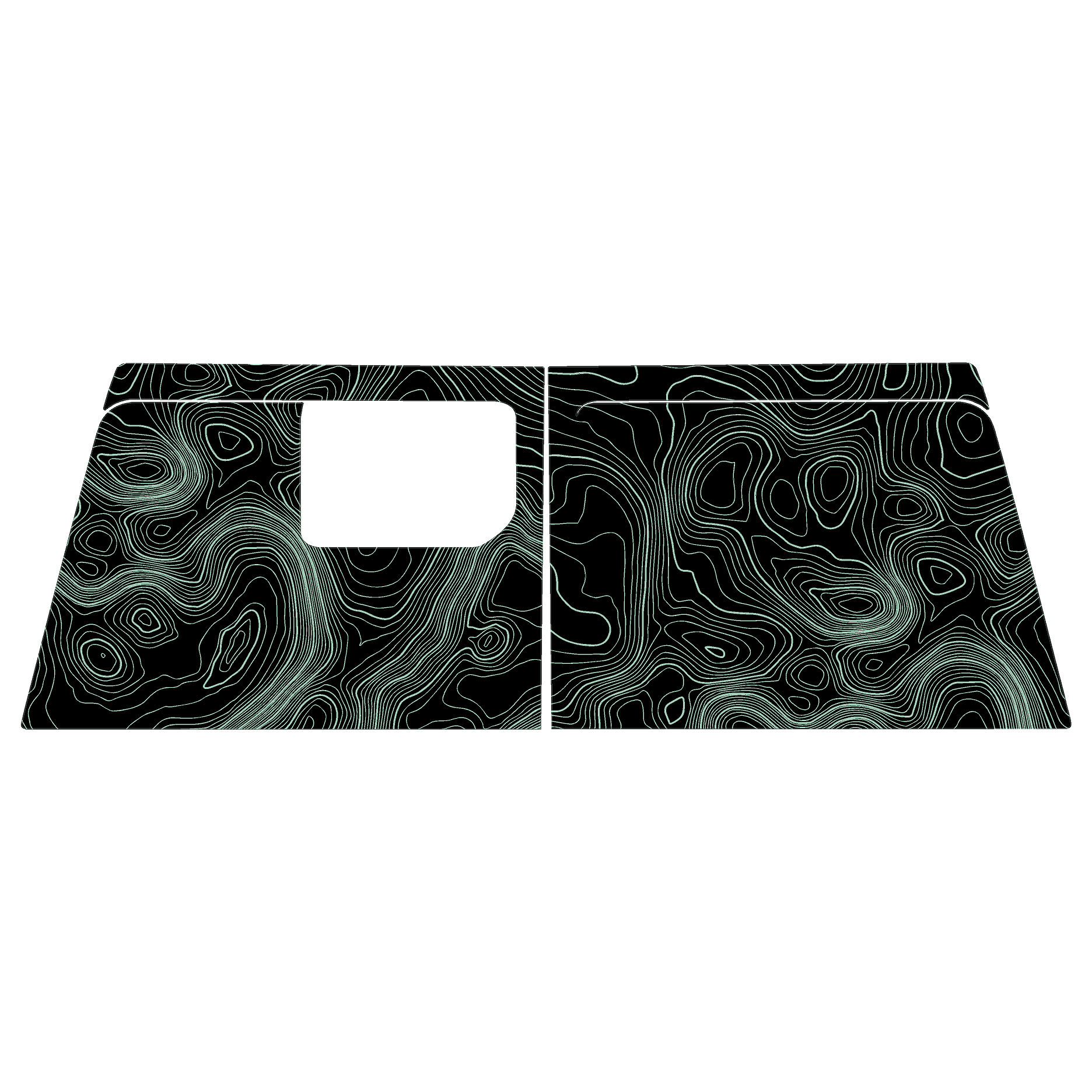 Topo Cargo Area Overlay Kit Part 1 (Printed Series) - 2021+ Bronco 4 Door StickerFab