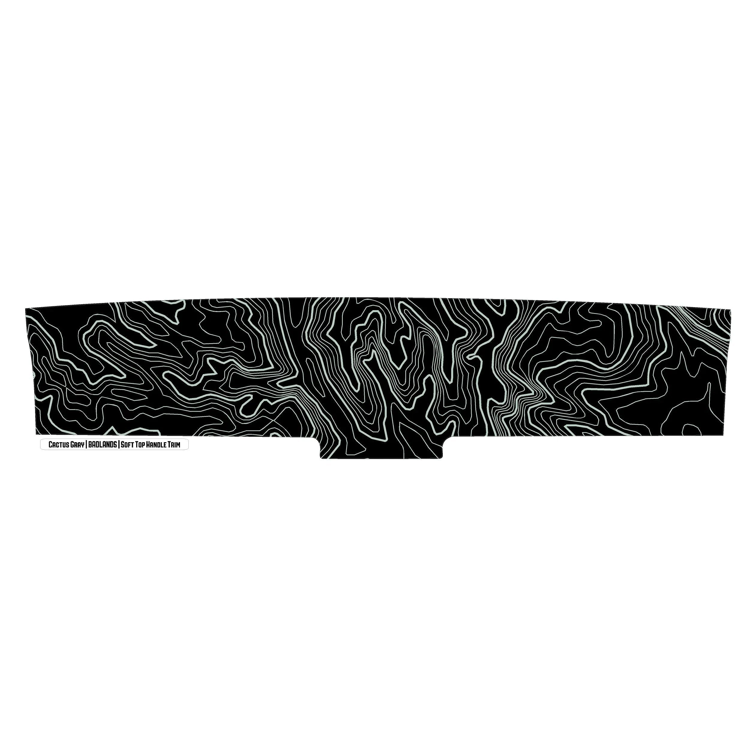 Topo Soft Top Bronco Panel Overlay - 2021+ Bronco Factory Soft Top StickerFab