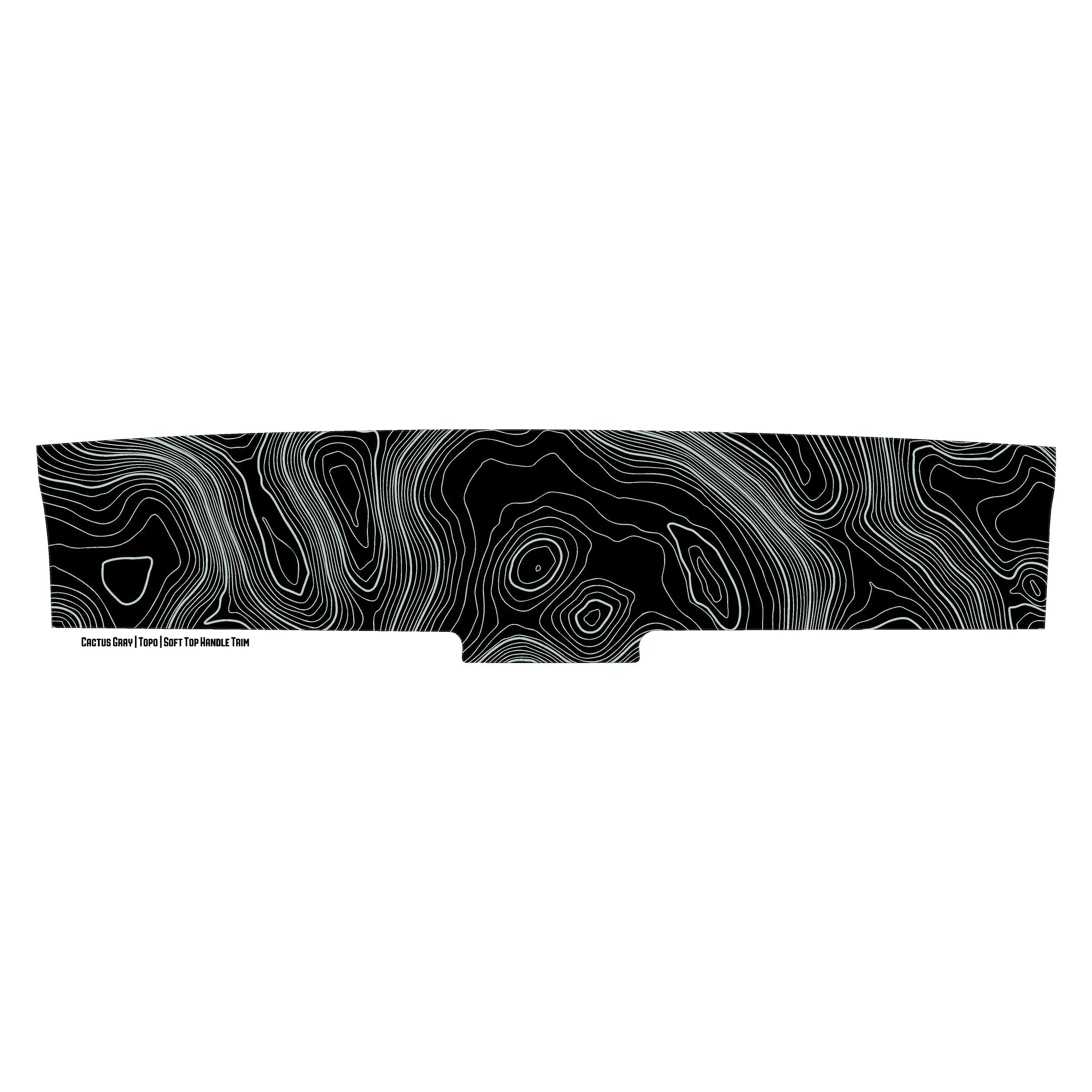 Topo Soft Top Bronco Panel Overlay - 2021+ Bronco Factory Soft Top StickerFab